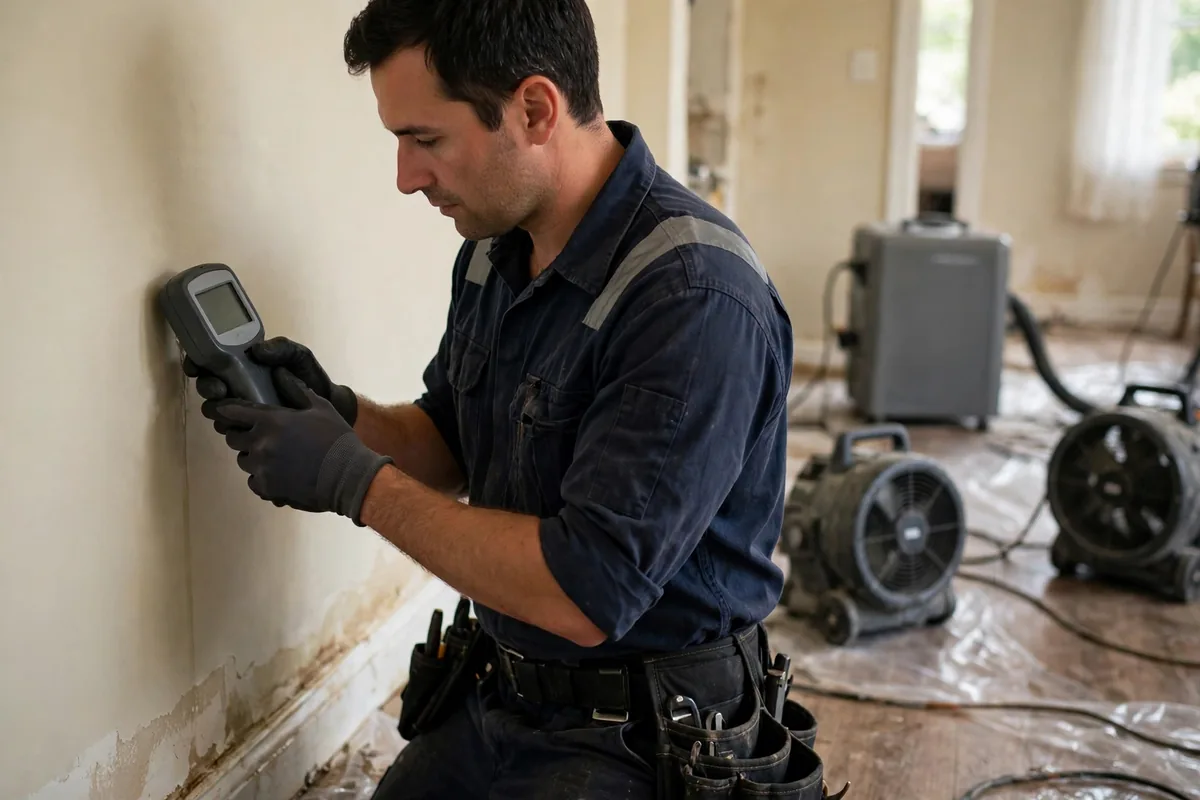 Burst Pipe & Freeze Water Damage Repair Arimo, ID — a technician fitting pipe insulation