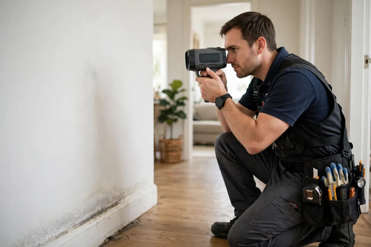 Burst Pipe & Freeze Water Damage Repair Atomic City, ID — a technician fitting pipe insulation