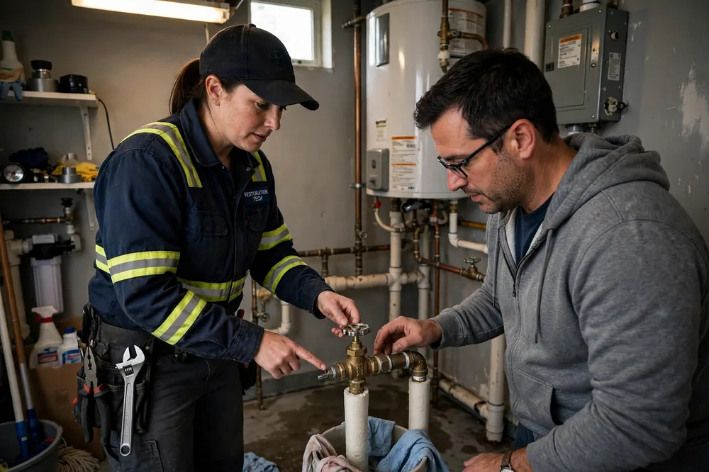 Burst Pipe & Freeze Water Damage Repair Basalt, ID — thermal imaging used to find a hidden burst pipe