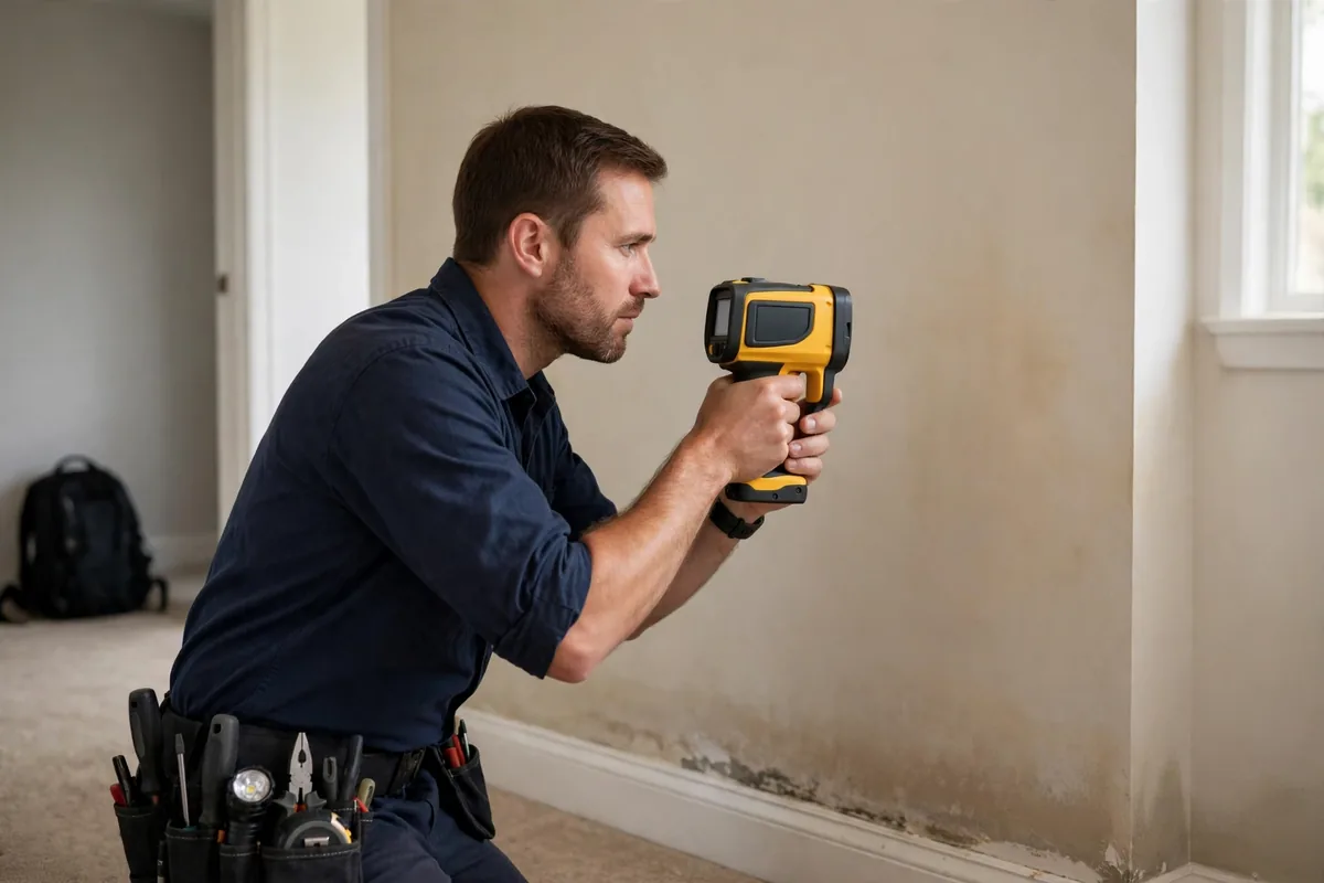 Burst Pipe & Freeze Water Damage Repair Bayview, ID — a technician fitting pipe insulation