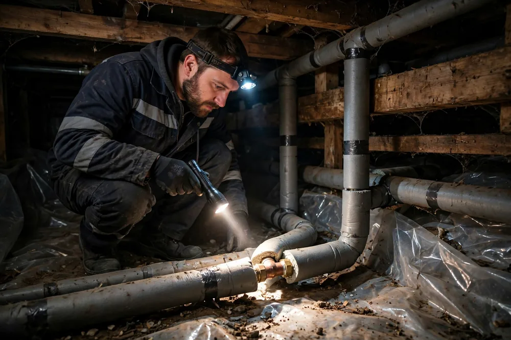 Burst Pipe & Freeze Water Damage Repair Cocolalla, ID — thermal imaging used to find a hidden burst pipe