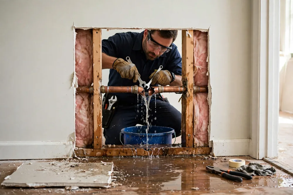 Burst Pipe & Freeze Water Damage Repair Coeur d'Alene, ID — thermal imaging used to find a hidden burst pipe