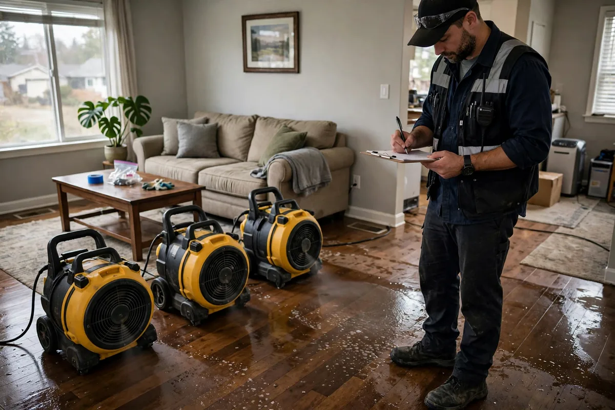Burst Pipe & Freeze Water Damage Repair Coeur d'Alene, ID — a technician fitting pipe insulation