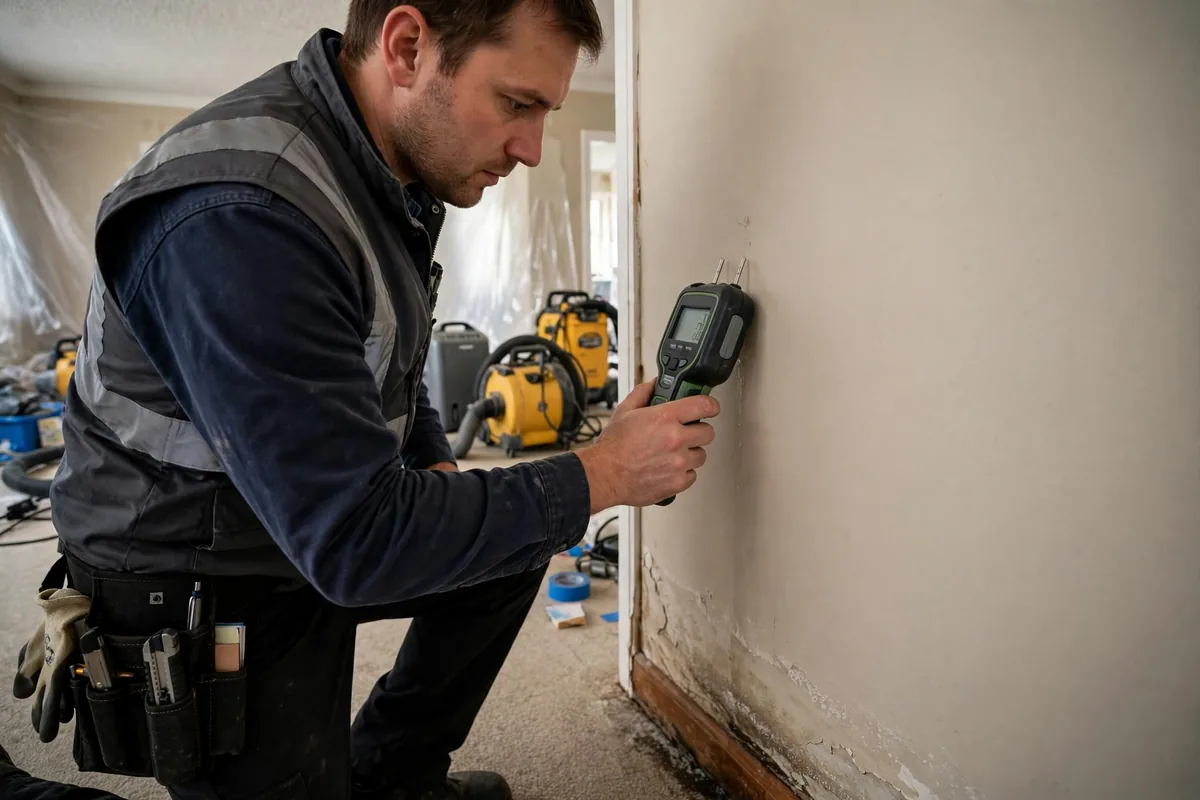 Burst Pipe & Freeze Water Damage Repair Downey, ID — a technician fitting pipe insulation