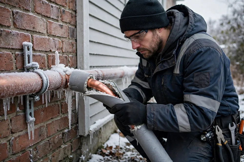 Burst Pipe & Freeze Water Damage Repair Firth, ID — thermal imaging used to find a hidden burst pipe