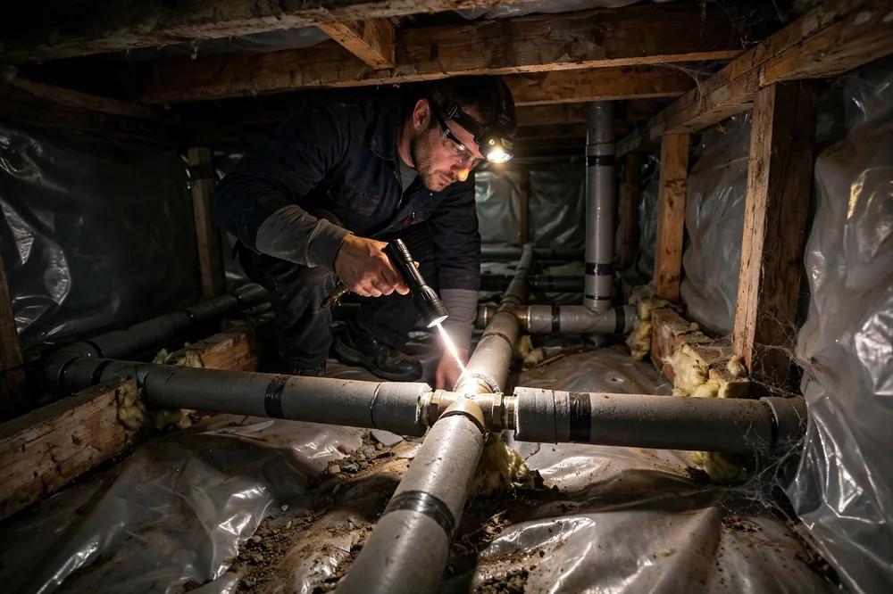 Burst Pipe & Freeze Water Damage Repair Garden City, ID — thermal imaging used to find a hidden burst pipe