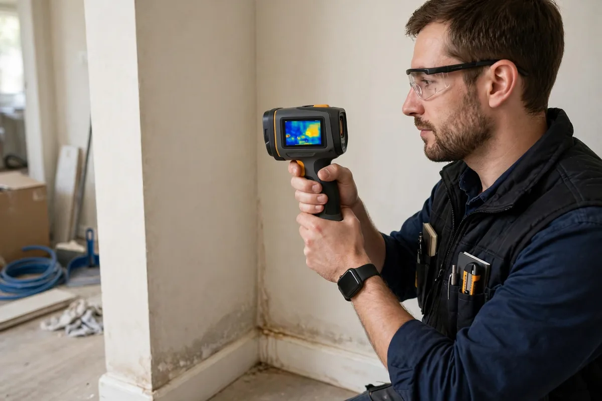 Burst Pipe & Freeze Water Damage Repair Garden Valley, ID — a technician fitting pipe insulation