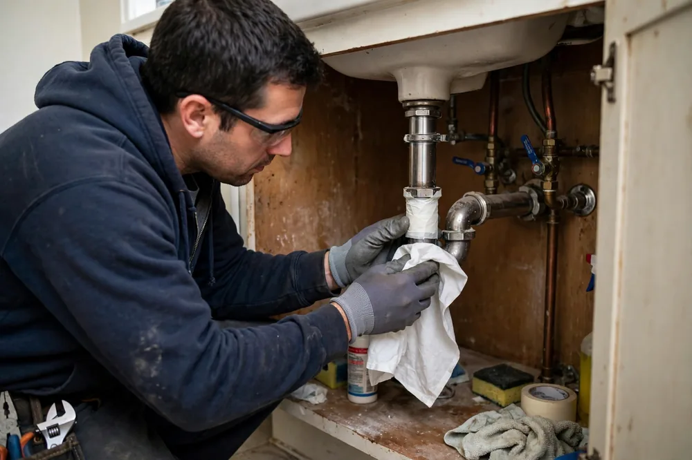 Burst Pipe & Freeze Water Damage Repair Gibbonsville, ID — thermal imaging used to find a hidden burst pipe