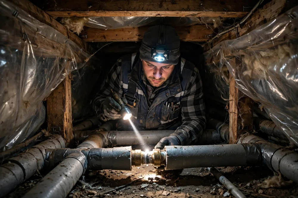 Burst Pipe & Freeze Water Damage Repair Glenns Ferry, ID — thermal imaging used to find a hidden burst pipe