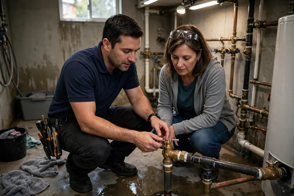 Burst Pipe & Freeze Water Damage Repair Grand View, ID — thermal imaging used to find a hidden burst pipe