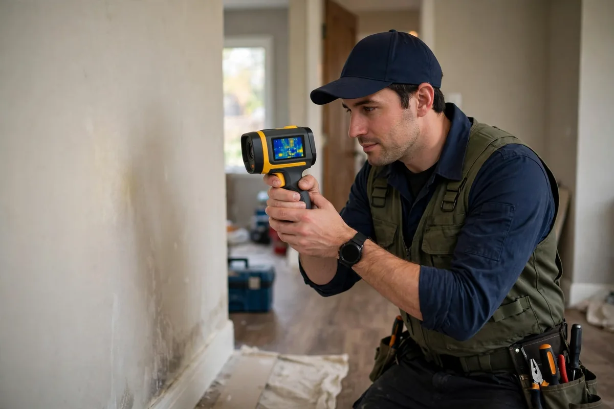 Burst Pipe & Freeze Water Damage Repair Greenleaf, ID — a technician fitting pipe insulation