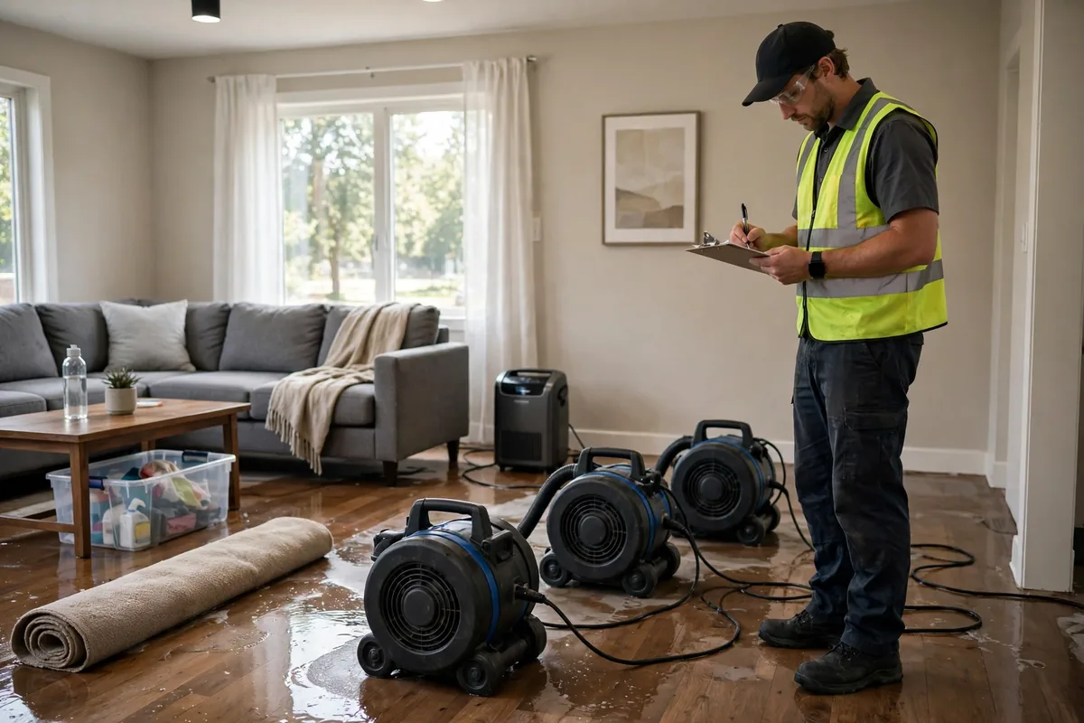 Burst Pipe & Freeze Water Damage Repair Harrison, ID — a technician fitting pipe insulation
