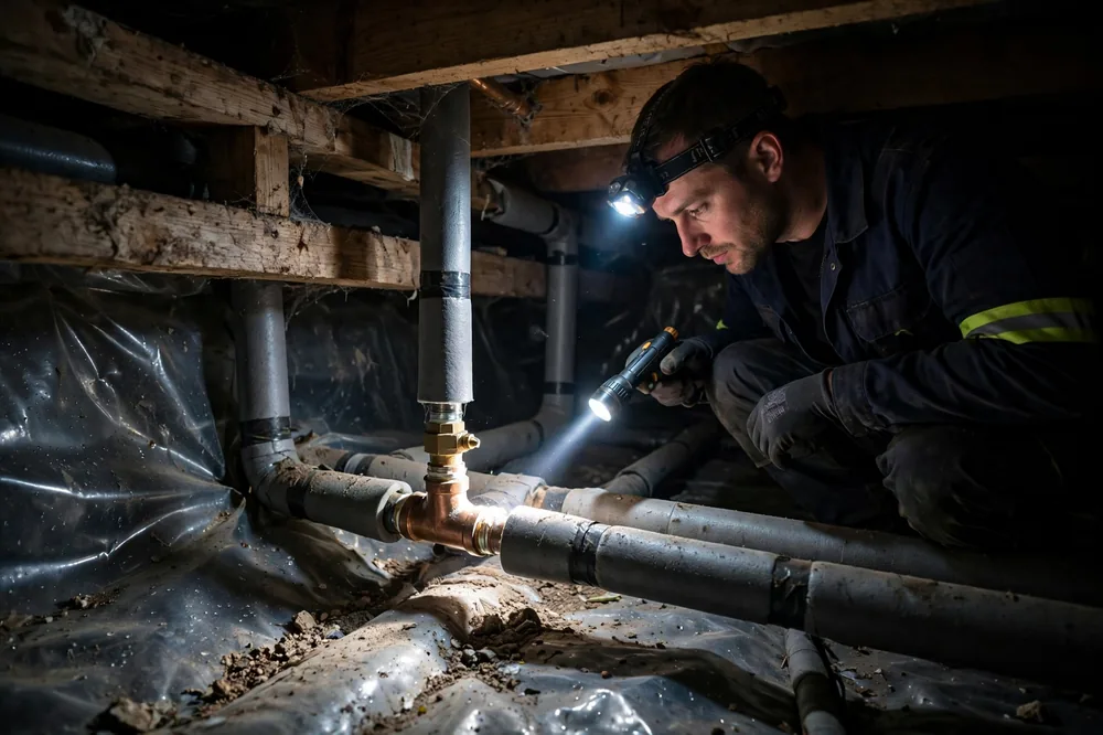 Burst Pipe & Freeze Water Damage Repair Hayden, ID — thermal imaging used to find a hidden burst pipe
