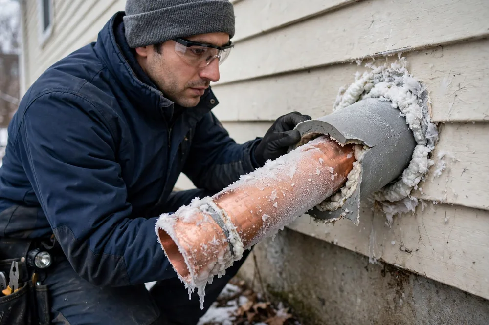 Burst Pipe & Freeze Water Damage Repair Holbrook, ID — thermal imaging used to find a hidden burst pipe