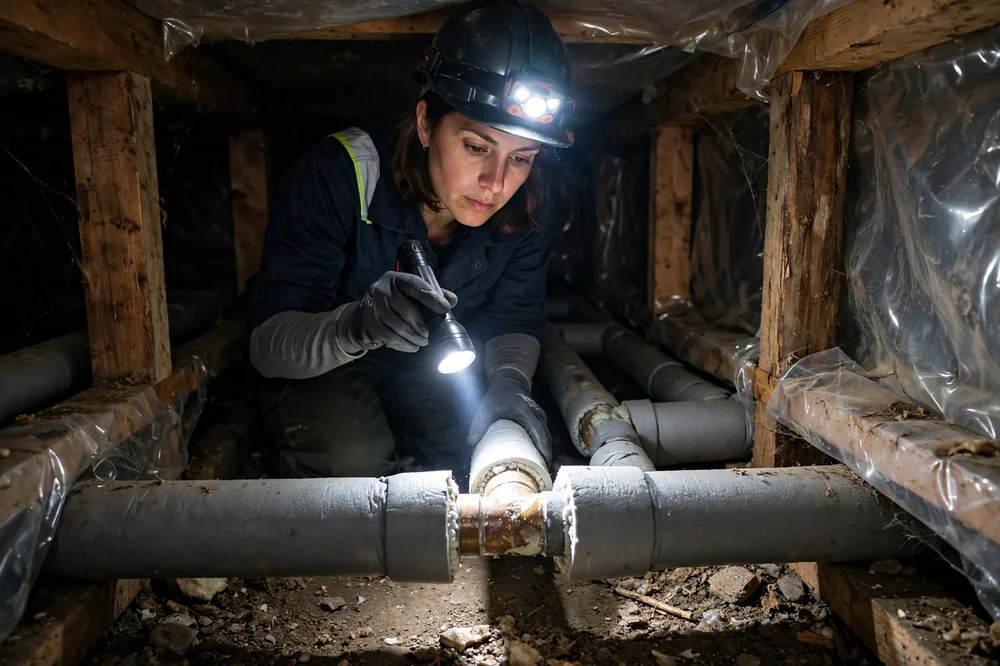 Burst Pipe & Freeze Water Damage Repair Homedale, ID — thermal imaging used to find a hidden burst pipe