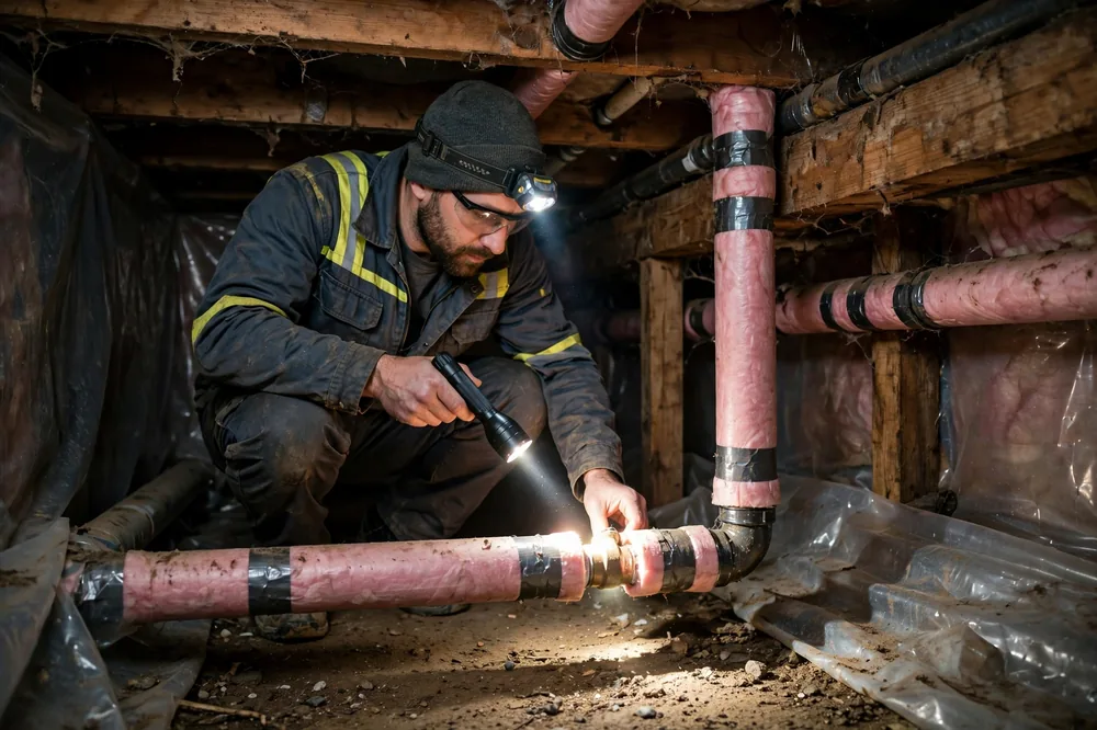 Burst Pipe & Freeze Water Damage Repair Howe, ID — thermal imaging used to find a hidden burst pipe