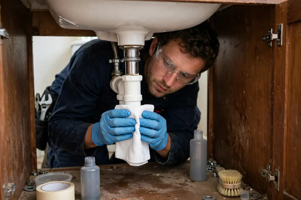 Burst Pipe & Freeze Water Damage Repair Huston, ID — thermal imaging used to find a hidden burst pipe