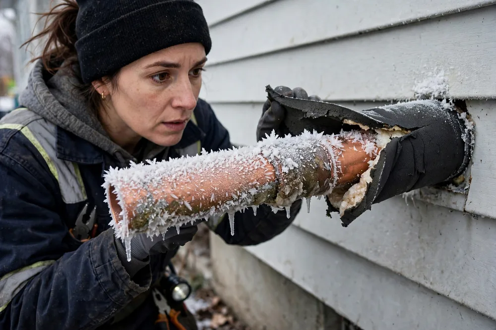 Burst Pipe & Freeze Water Damage Repair Idaho City, ID — thermal imaging used to find a hidden burst pipe