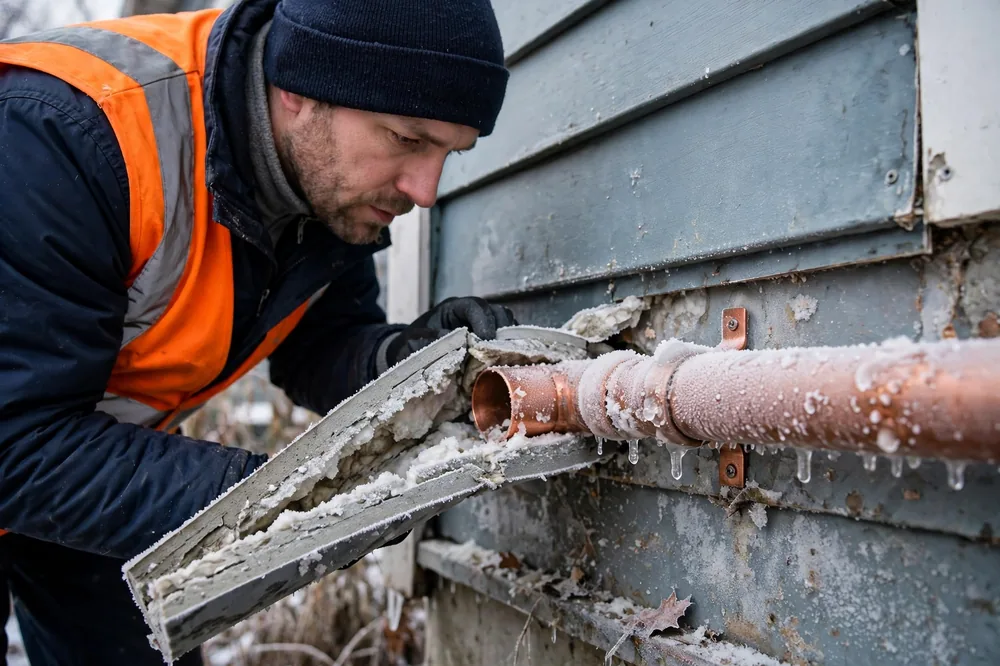 Burst Pipe & Freeze Water Damage Repair Idaho Falls, ID — thermal imaging used to find a hidden burst pipe