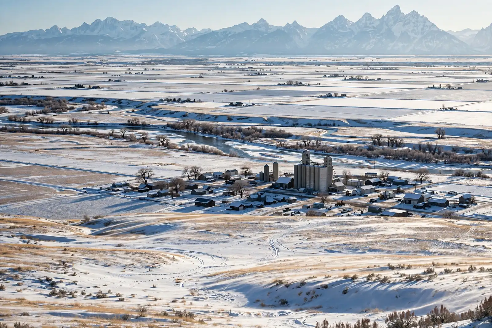 Burst Pipe & Freeze Water Damage Repair Kootenai County, ID — an Idaho winter landscape in Kootenai County with a service van