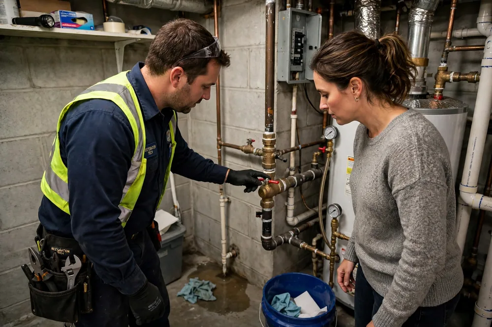 Burst Pipe & Freeze Water Damage Repair Kuna, ID — thermal imaging used to find a hidden burst pipe