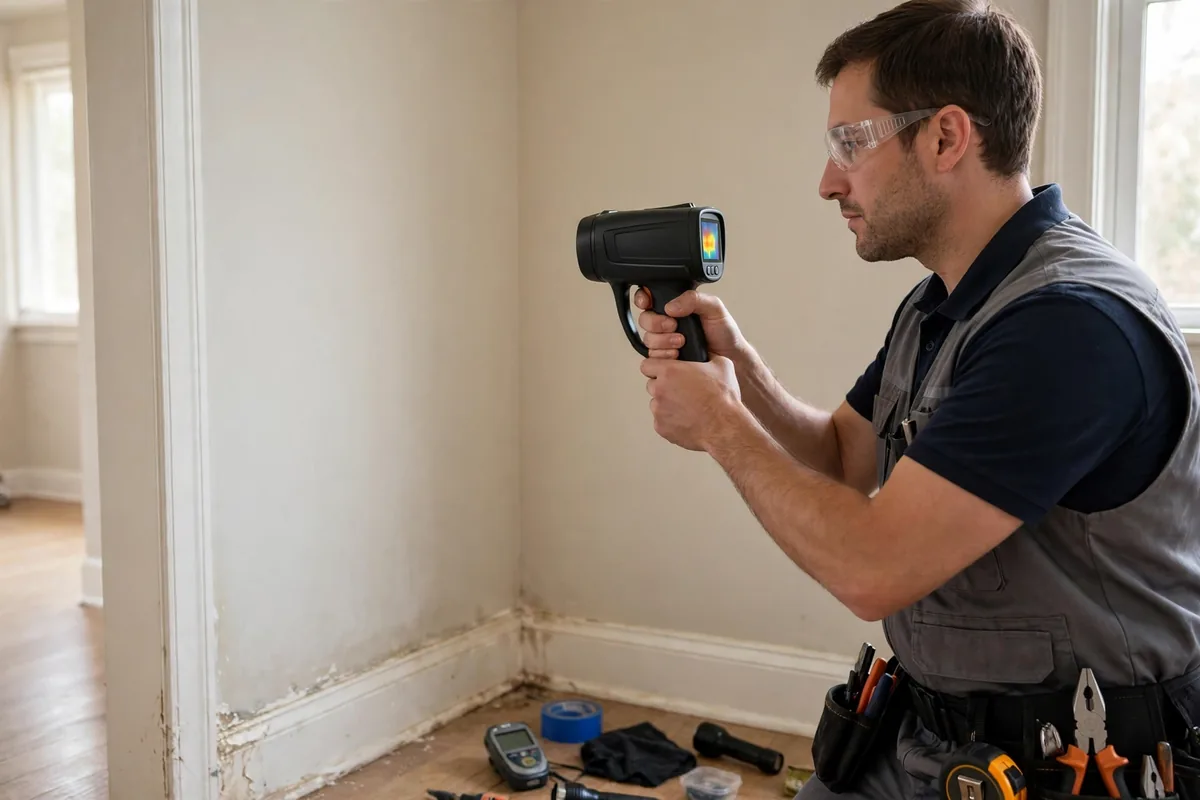 Burst Pipe & Freeze Water Damage Repair Lava Hot Springs, ID — a technician fitting pipe insulation