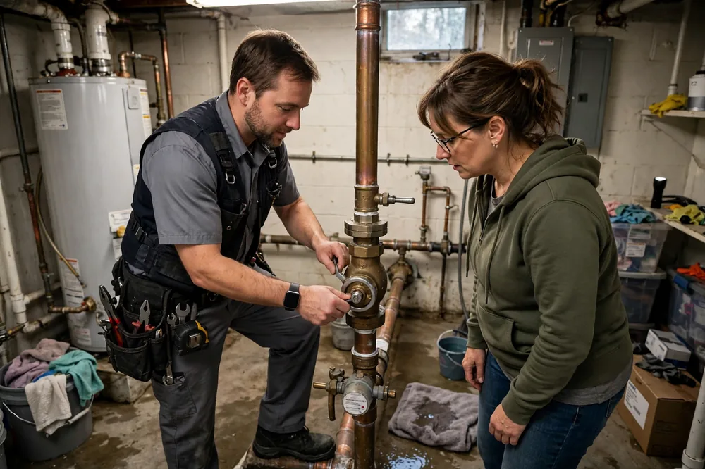 Burst Pipe & Freeze Water Damage Repair Letha, ID — thermal imaging used to find a hidden burst pipe