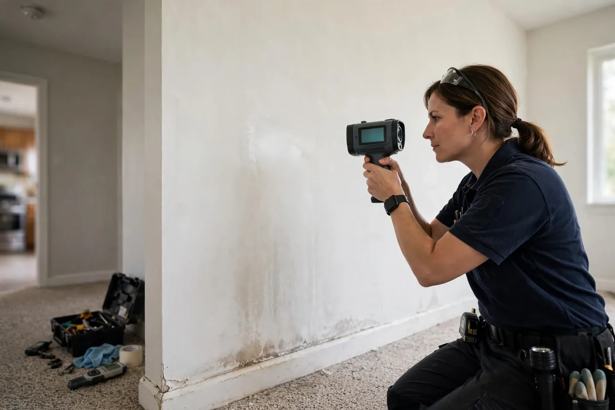 Burst Pipe & Freeze Water Damage Repair Malad City, ID — a technician fitting pipe insulation