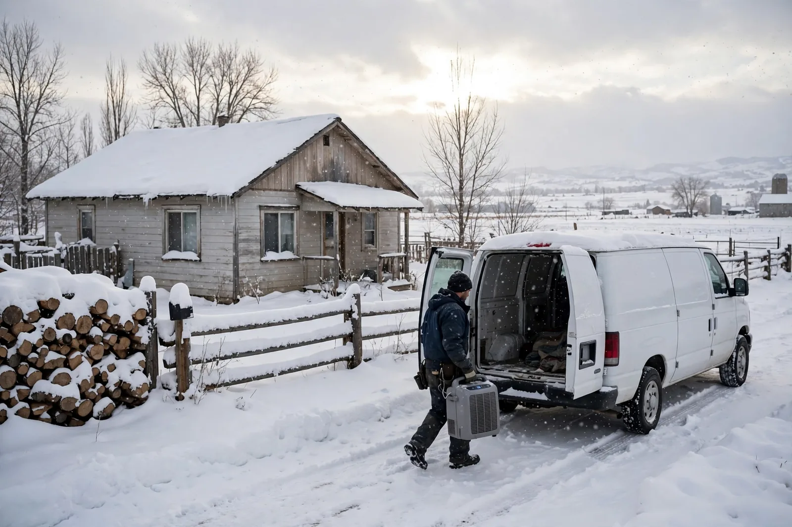 Burst Pipe & Freeze Water Damage Repair McCammon, ID — a technician repairing a burst pipe in a home