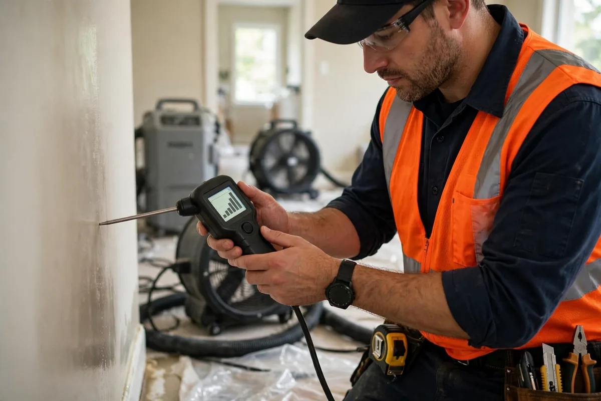 Burst Pipe & Freeze Water Damage Repair McCammon, ID — a technician fitting pipe insulation