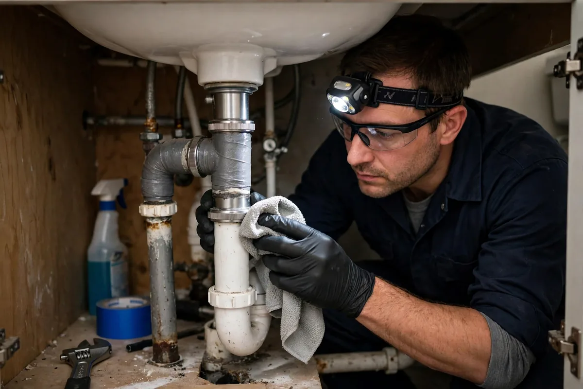 Burst Pipe & Freeze Water Damage Repair Melba, ID — a technician fitting pipe insulation