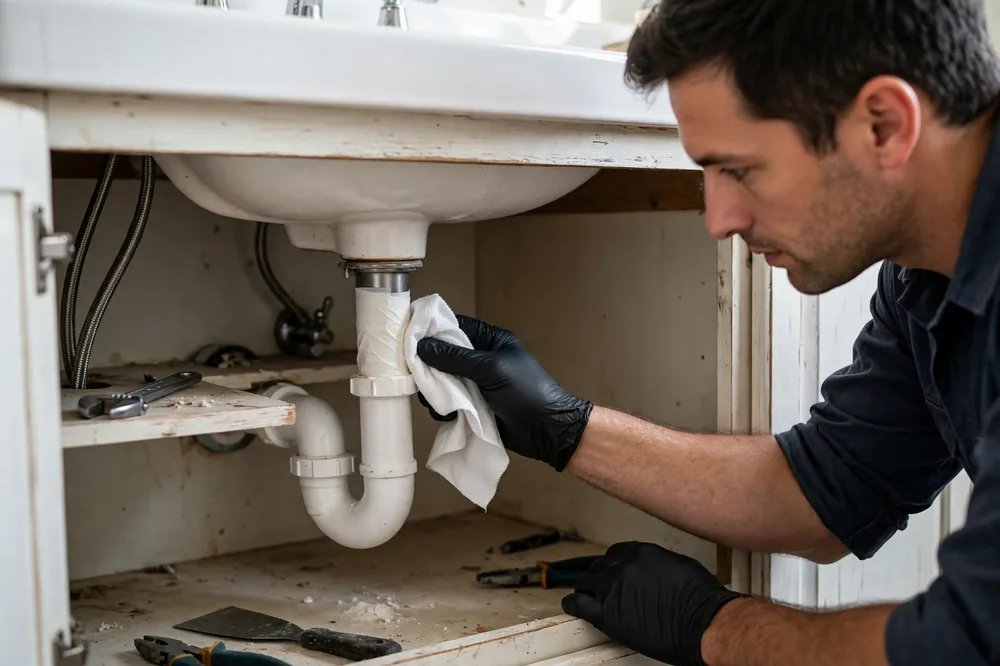 Burst Pipe & Freeze Water Damage Repair Meridian, ID — thermal imaging used to find a hidden burst pipe
