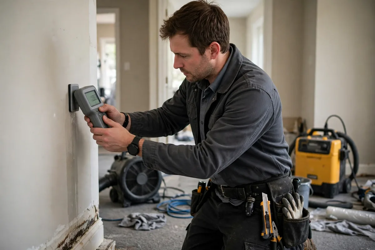 Burst Pipe & Freeze Water Damage Repair New Plymouth, ID — a technician fitting pipe insulation