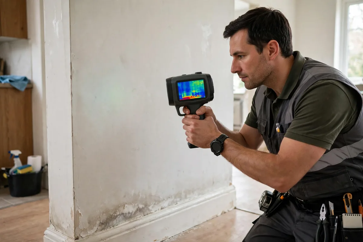 Burst Pipe & Freeze Water Damage Repair Ola, ID — a technician fitting pipe insulation
