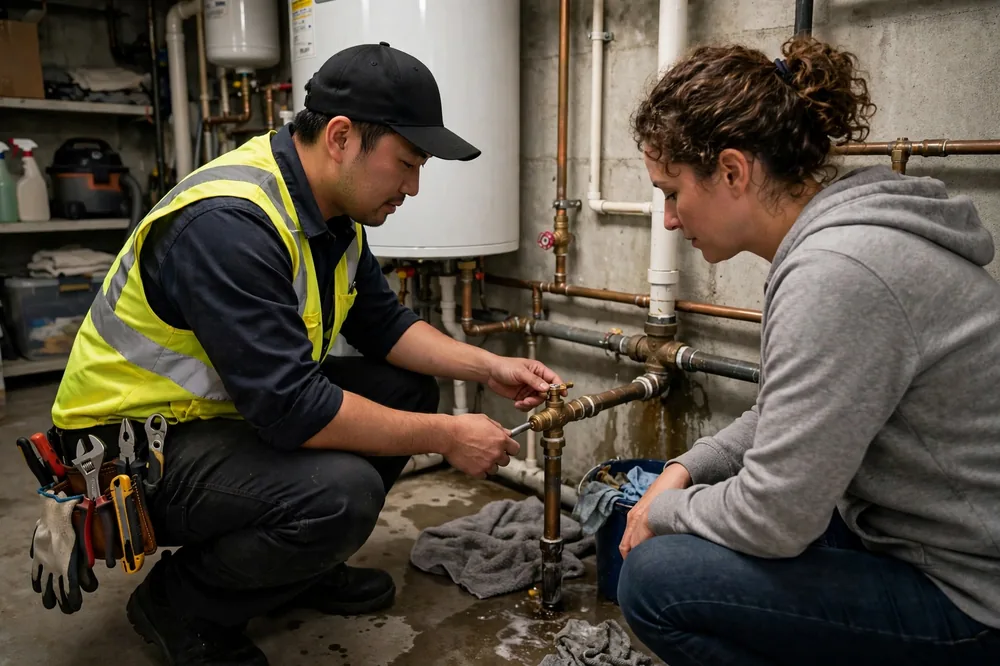 Burst Pipe & Freeze Water Damage Repair Parker, ID — thermal imaging used to find a hidden burst pipe