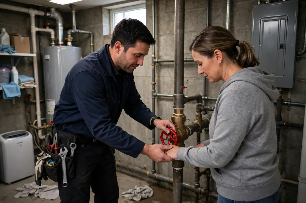 Burst Pipe & Freeze Water Damage Repair Pingree, ID — thermal imaging used to find a hidden burst pipe