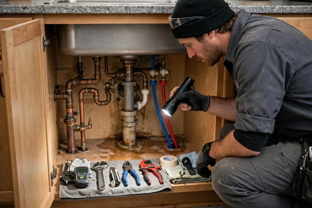 Burst Pipe & Freeze Water Damage Repair Placerville, ID — thermal imaging used to find a hidden burst pipe