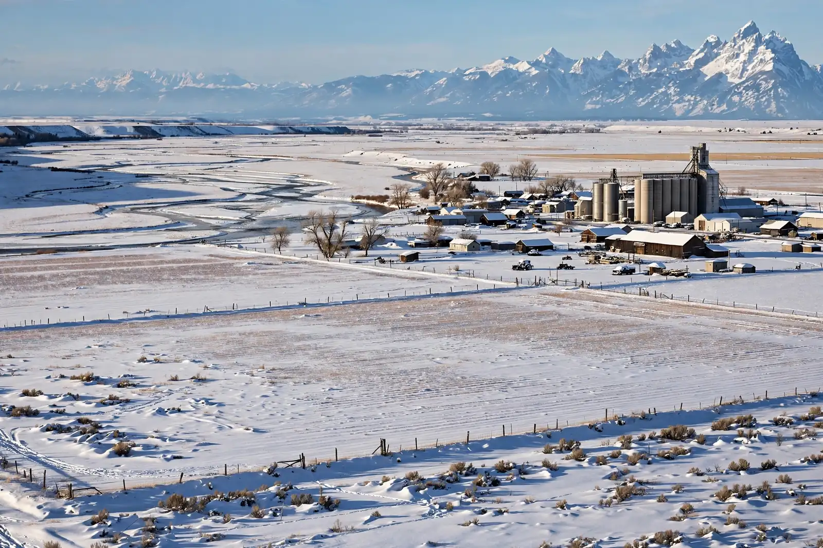 Burst Pipe & Freeze Water Damage Repair Power County, ID — an Idaho winter landscape in Power County with a service van