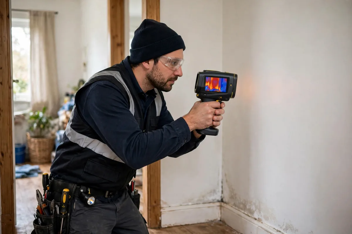 Burst Pipe & Freeze Water Damage Repair Preston, ID — a technician fitting pipe insulation