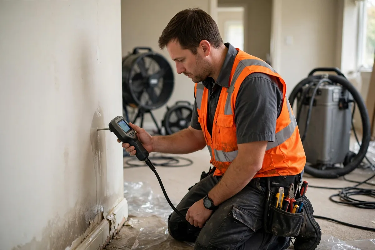 Burst Pipe & Freeze Water Damage Repair Rockland, ID — a technician fitting pipe insulation