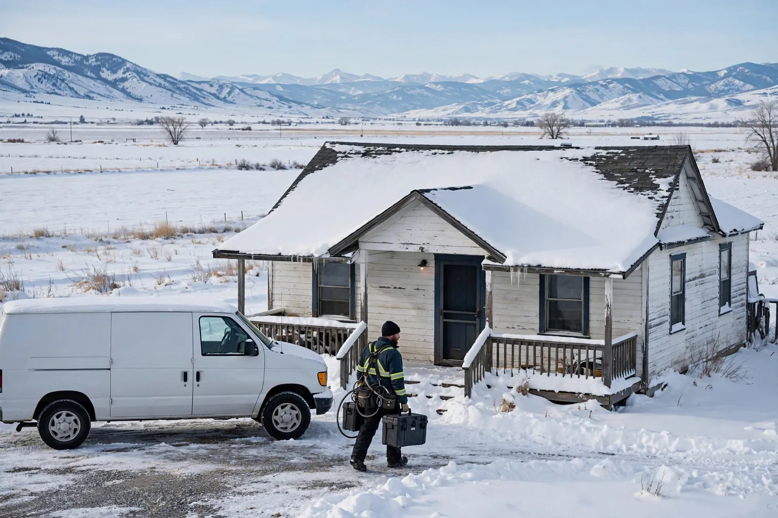 Burst Pipe & Freeze Water Damage Repair Saint Anthony, ID — a technician repairing a burst pipe in a home