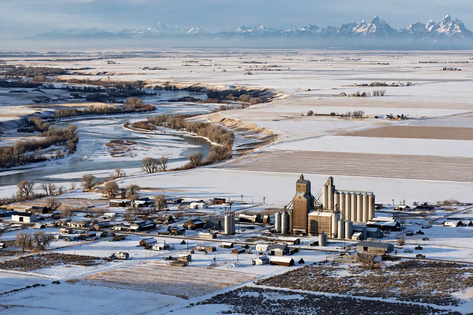 Burst Pipe & Freeze Water Damage Repair Washington County, ID — an Idaho winter landscape in Washington County with a service van