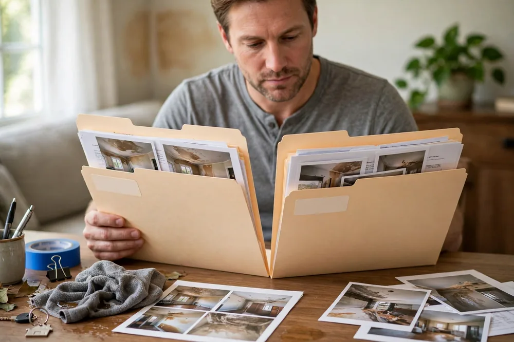 Burst Pipe Vs Flood Insurance Coverage — a close look at a frozen pipe section