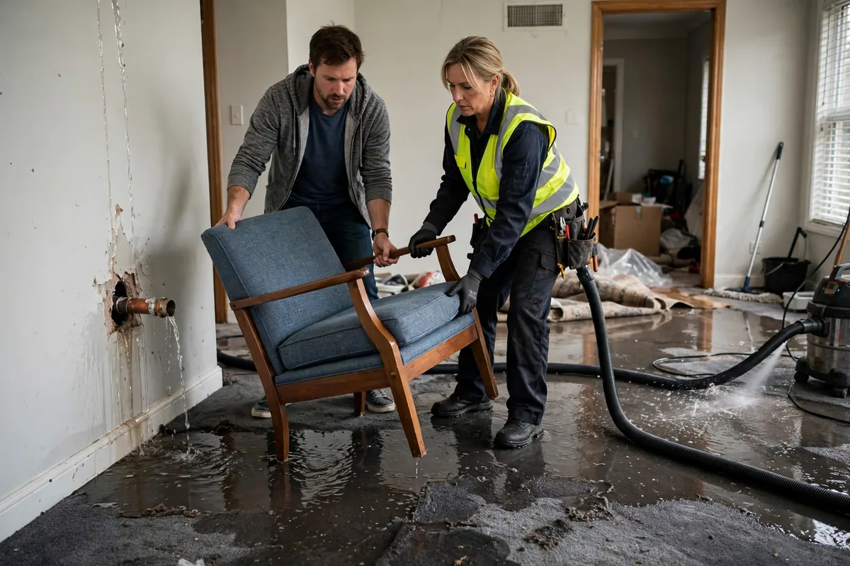 Emergency Burst Pipe & Freeze Water Damage Repair Arimo, ID — closing the main shutoff valve during the first hour
