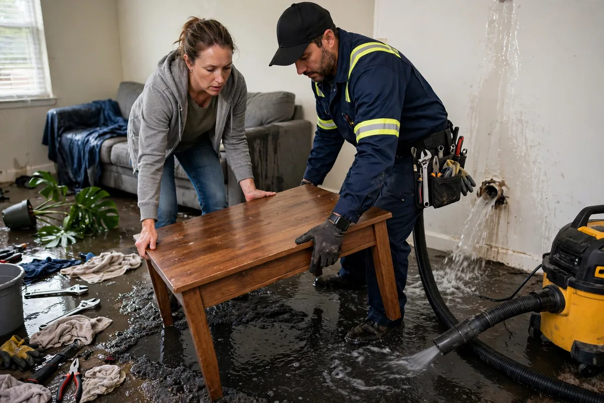 Emergency Burst Pipe & Freeze Water Damage Repair Burley, ID — closing the main shutoff valve during the first hour