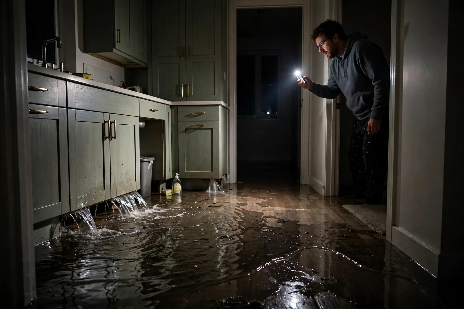 Emergency Burst Pipe & Freeze Water Damage Repair Garden Valley, ID — first-hour response to a burst pipe, shutoff valve being closed