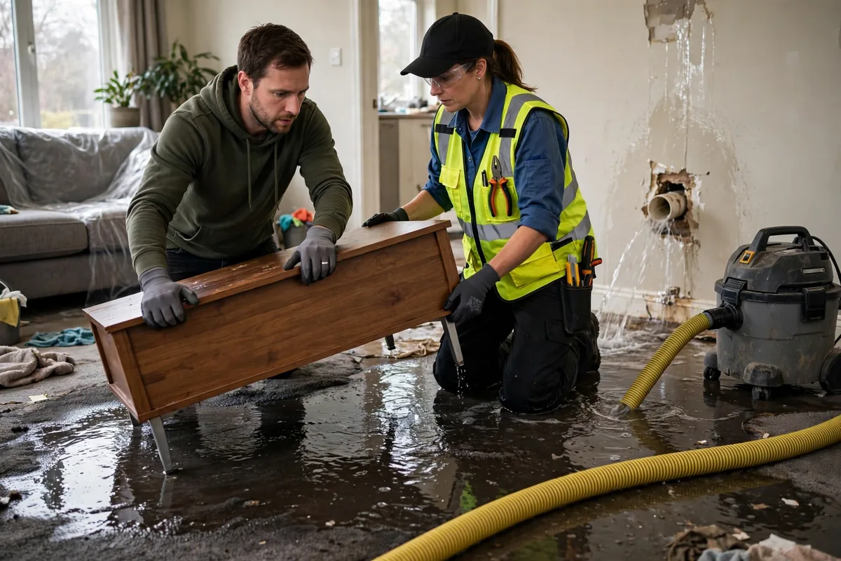 Emergency Burst Pipe & Freeze Water Damage Repair Hammett, ID — closing the main shutoff valve during the first hour