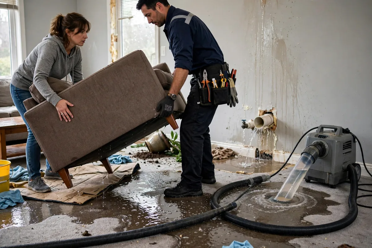 Emergency Burst Pipe & Freeze Water Damage Repair Holbrook, ID — closing the main shutoff valve during the first hour