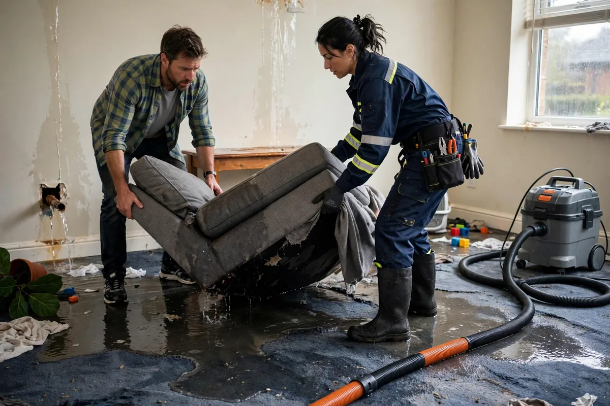 Emergency Burst Pipe & Freeze Water Damage Repair Idaho City, ID — closing the main shutoff valve during the first hour