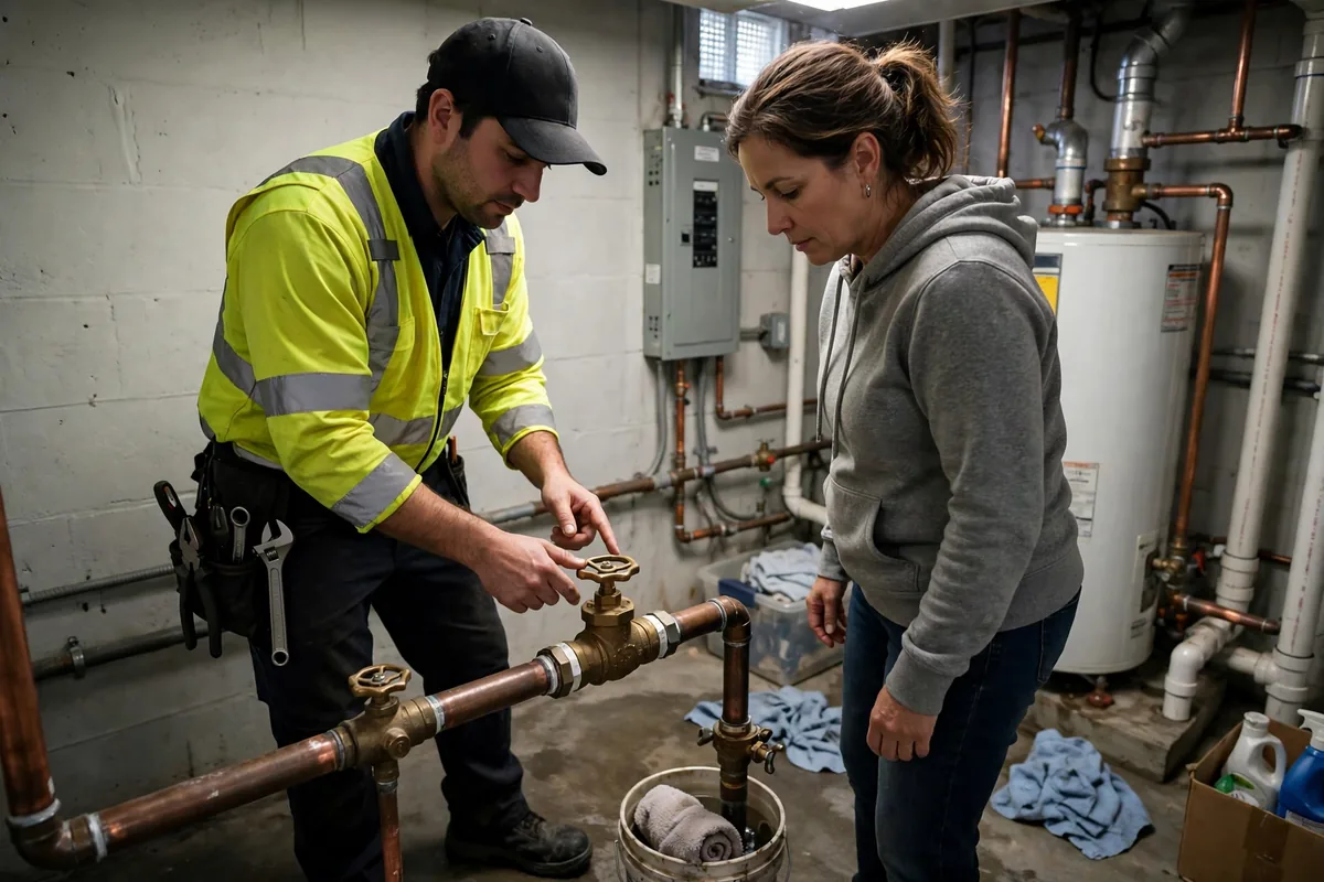 Emergency Burst Pipe & Freeze Water Damage Repair Inkom, ID — closing the main shutoff valve during the first hour